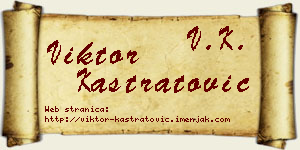 Viktor Kastratović vizit kartica